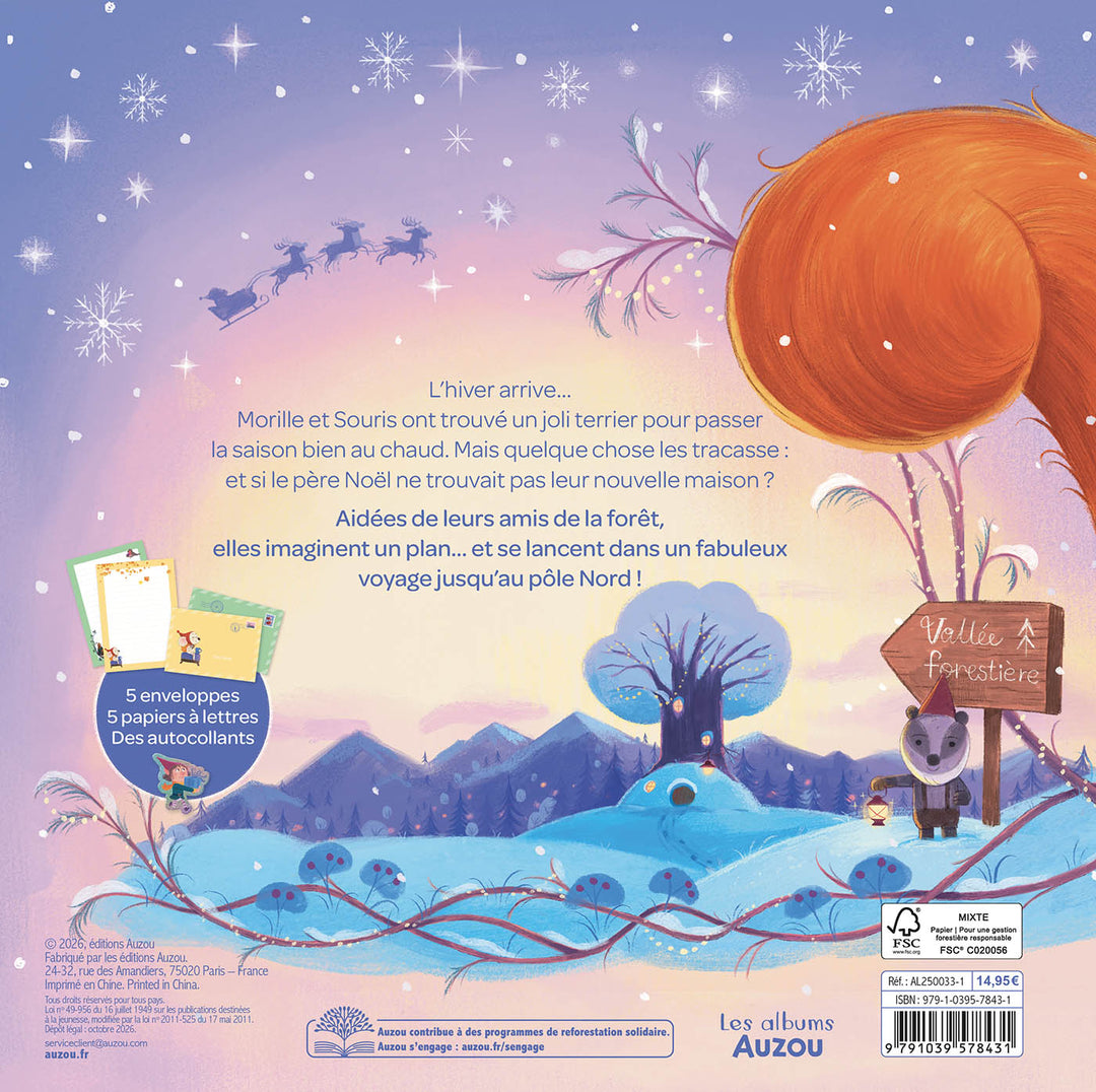 Livre La lettre au père Noël Auzou éditions Mlle et Coco