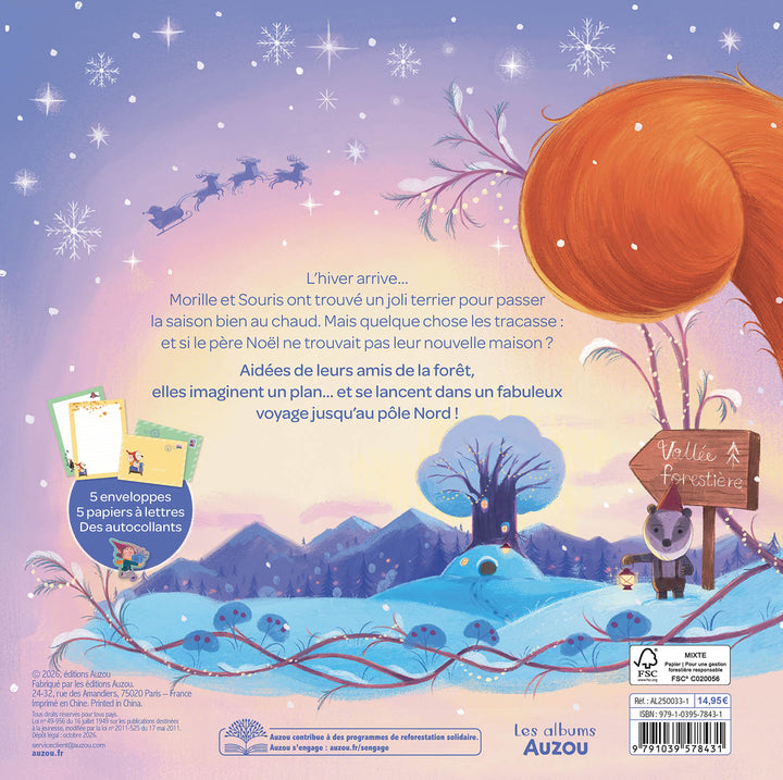 Livre La lettre au père Noël Auzou éditions Mlle et Coco