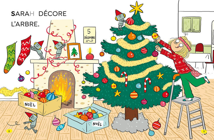 Livre mon tout premier roman Les héros de 1re année Mission père Noel Auzou Mlle et Coco