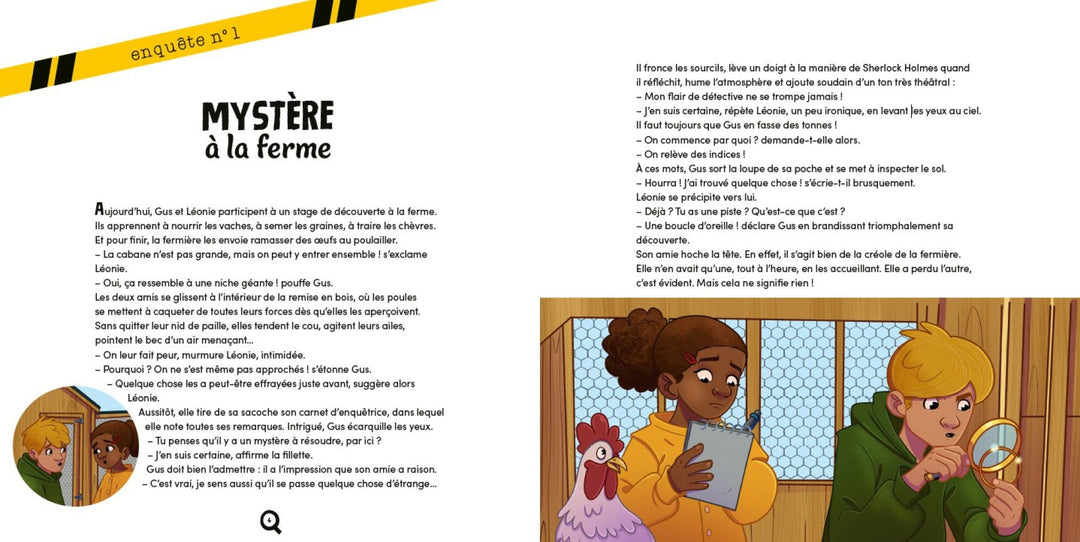 mon coffret enquêtes Auzou Jeu enfant Mlle et Coco