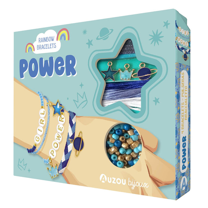 bricolage coffret bijou bracelet power rainbow Auzou