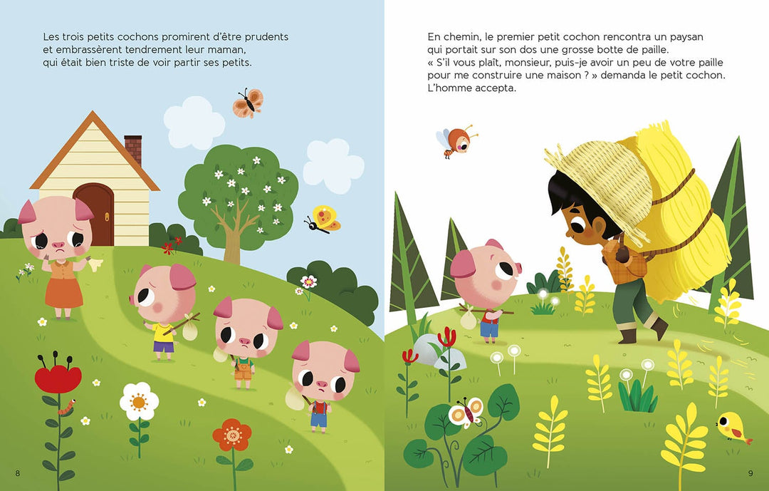 Livre Les trois petits cochon Auzou Mlle et Coco