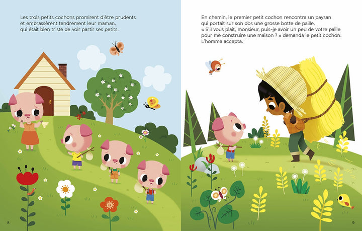 Livre Les trois petits cochon Auzou Mlle et Coco