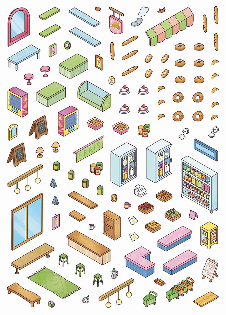 Mon univers cosy - Mes petites boutiques - Un univers géant à composer ! Auzou éditions Mlle et Coco