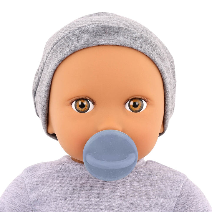 Lullababy poupée combinaison gris chapeau Mlle et Coco