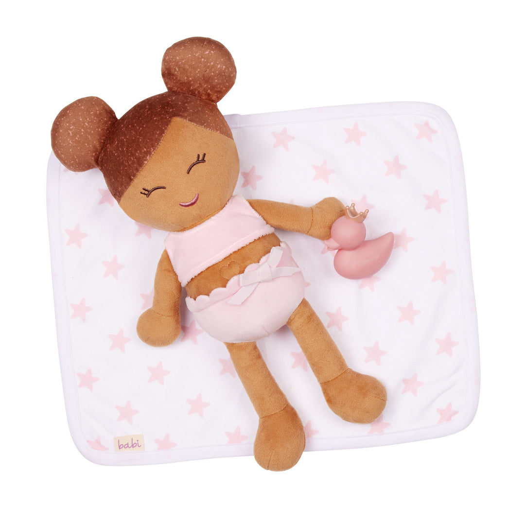 Poupée de bain - Cheveux brun - LullaBaby