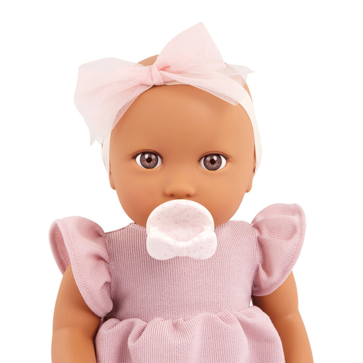 Poupée - Ensemble robe rose et bandeau - LullaBaby