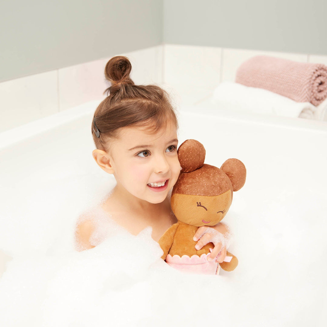 Poupée de bain Lulla baby cheveux brun canard plastique
