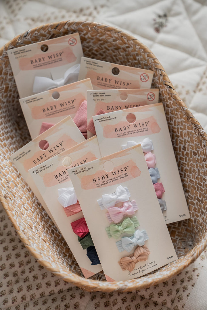 Barrettes Baby Wisp modèle Tranquility, accessoires cheveux pour bébé et enfants