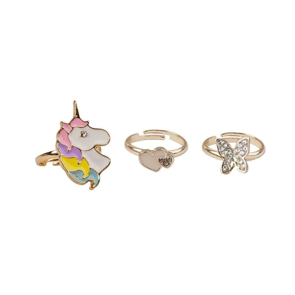 bagues licorne coeurs papillon great pretenders Mlle et Coco