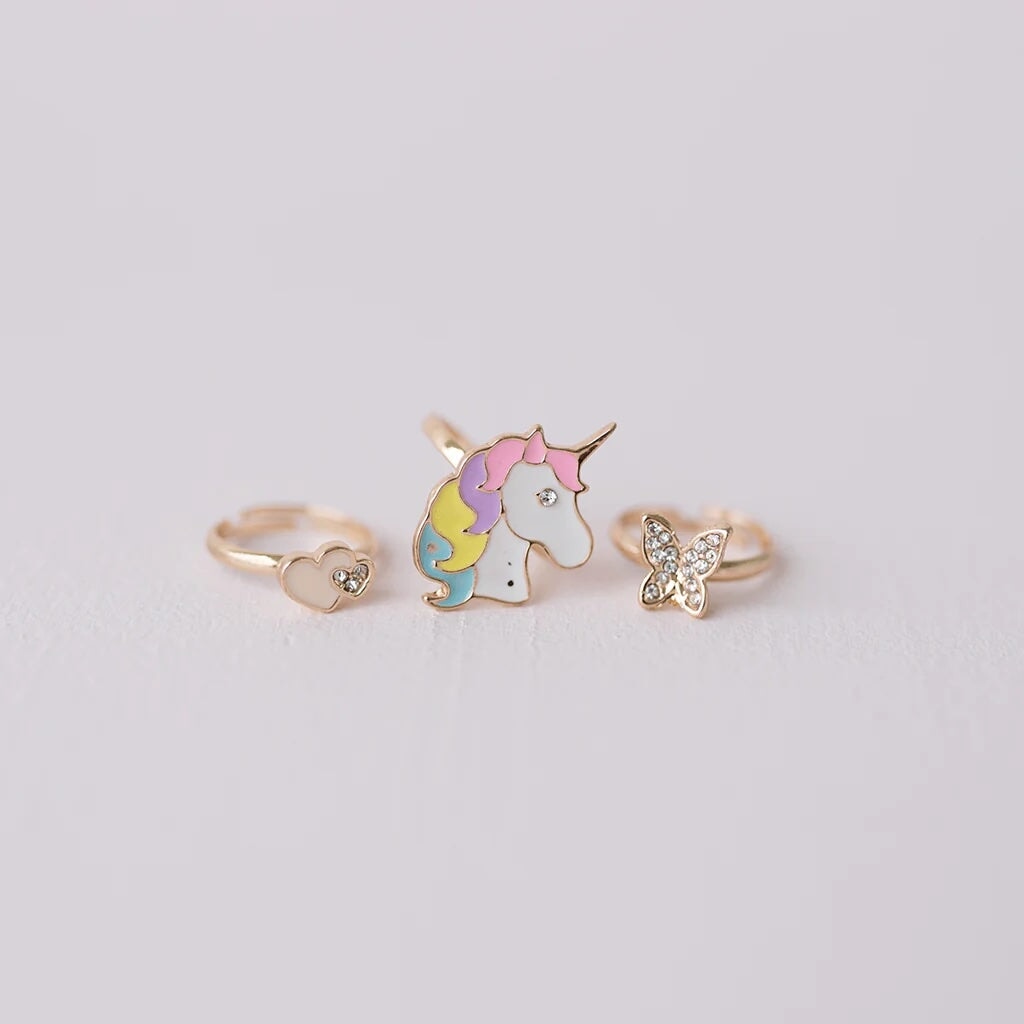 bagues licorne coeurs papillon great pretenders Mlle et Coco