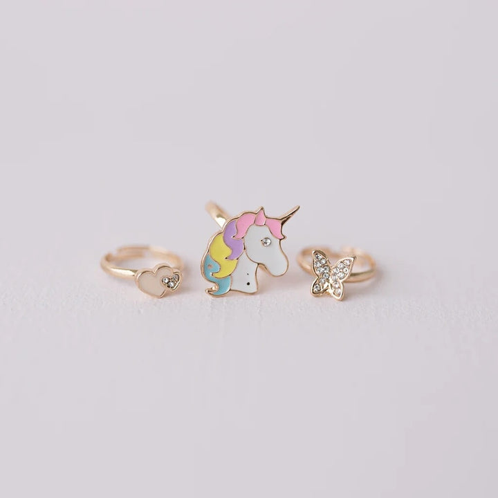 bagues licorne coeurs papillon great pretenders Mlle et Coco