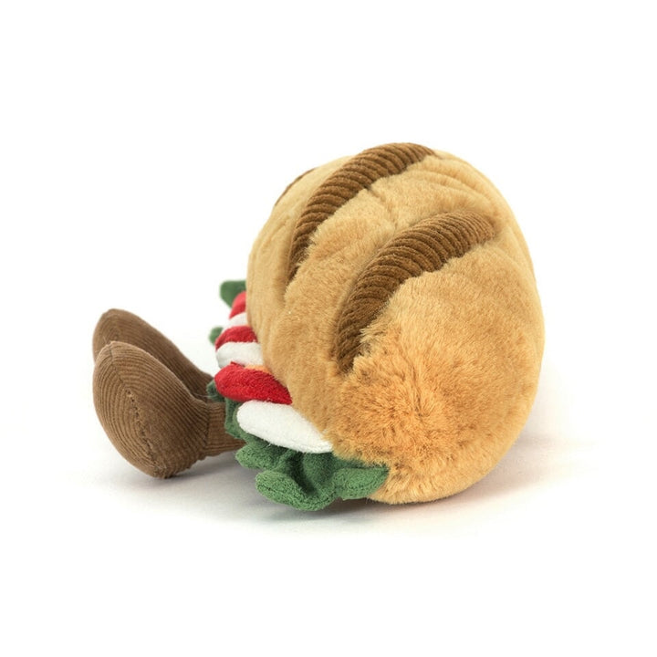 Peluche baguette caprese nourriture Jellycat Mlle et Coco
