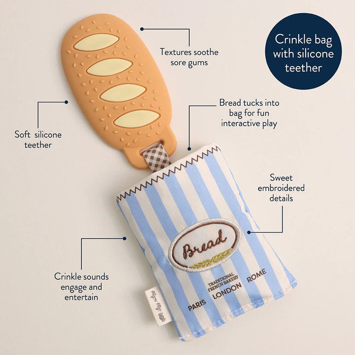 Jouet de dentition Teensy crinkle baguette Itzy Ritzy Mlle et Coco