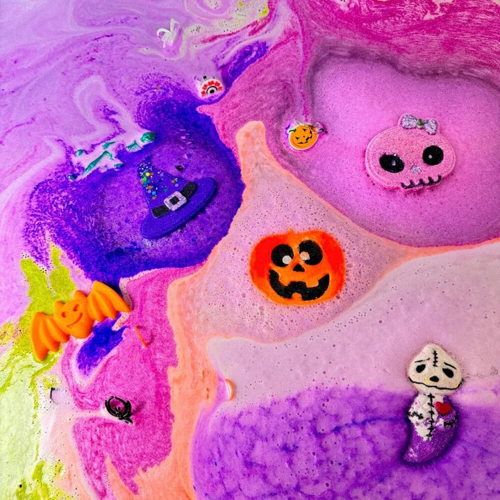 Bombe de bain surprise M. Candy citrouille La Fabrik Mlle et Coco Halloween