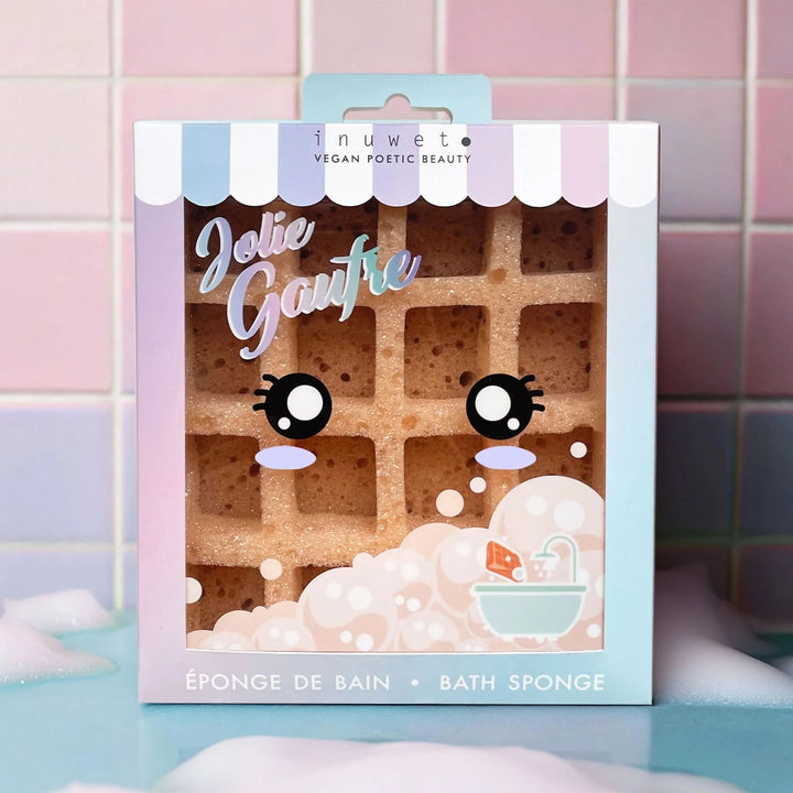 éponge pour le bain Gauffre Inuwet Mlle et Coco