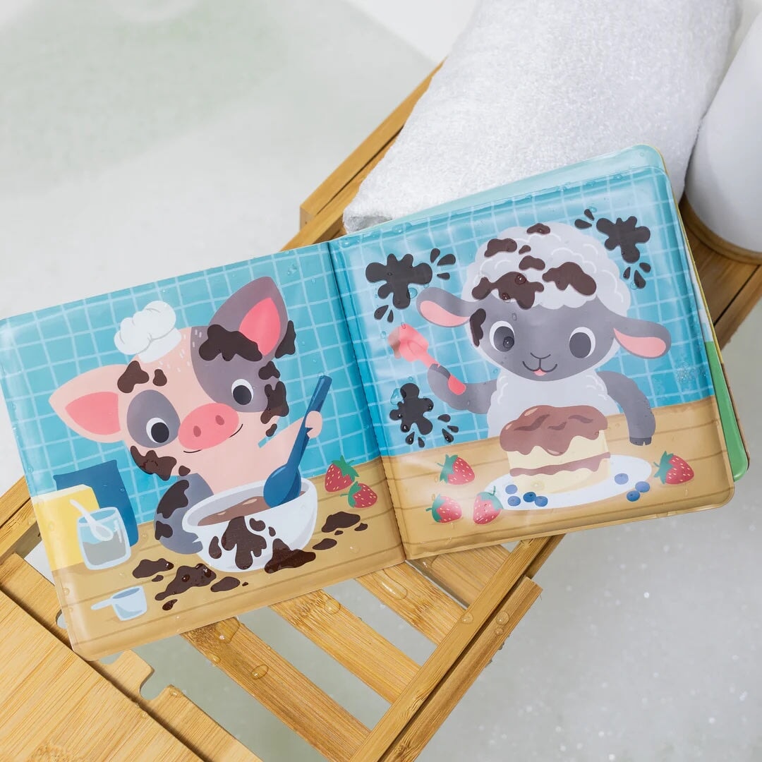 livre bain tiger tribe messy farm Mlle et Coco 