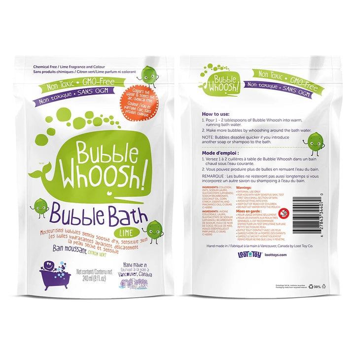 Bain moussant Bubble Woosh lime Loot Toy Mlle et Coco