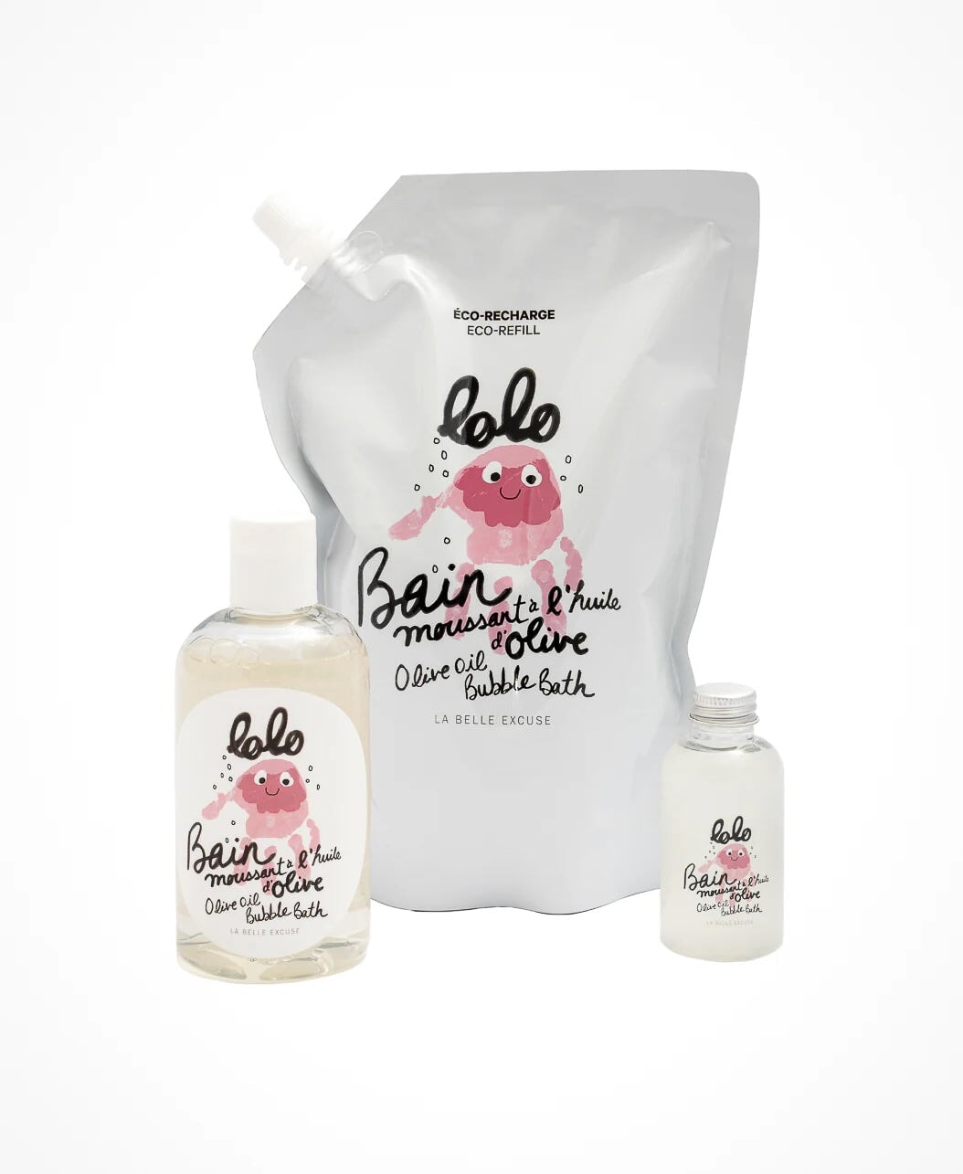 Bain moussant Lolo 3 formats Mlle et Coco