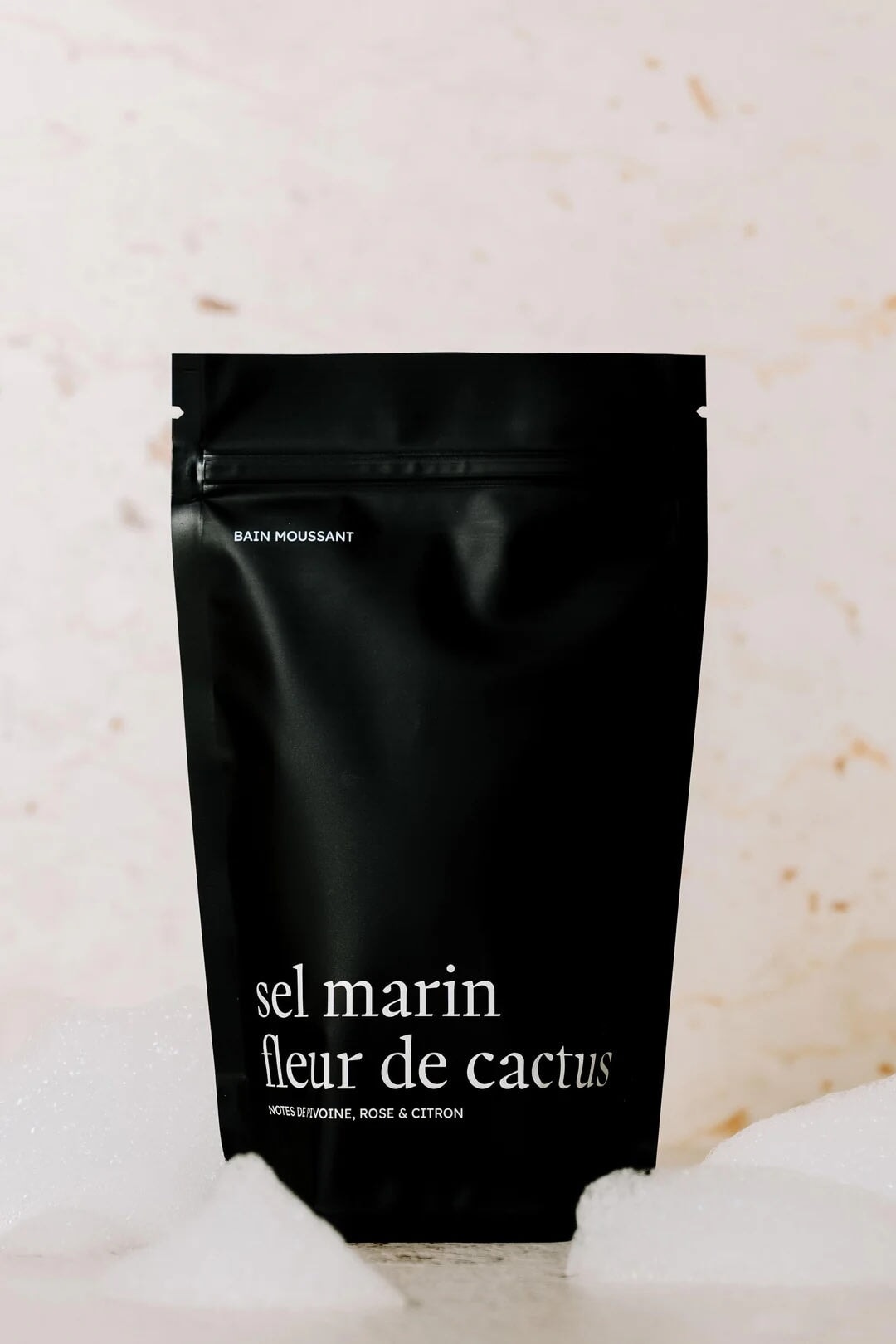 Bain moussant sel marin et fleur de cactus Marée Chandelle Mlle et Coco