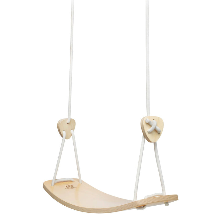 Balançoire en bois pour enfant Kinderfeets Mlle et Coco