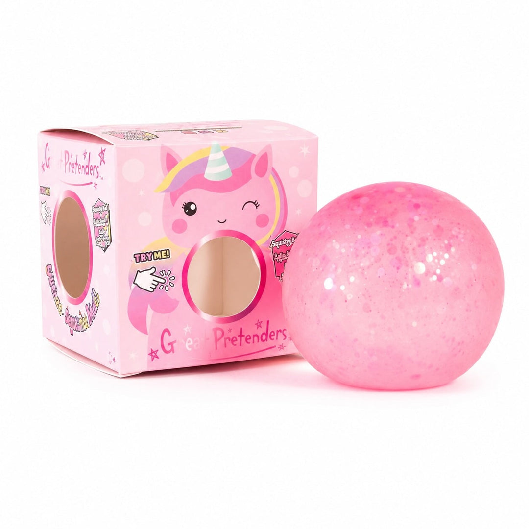 Balle anti-stress paillettes Plusieurs modèles Great Pretenders Mlle et Coco