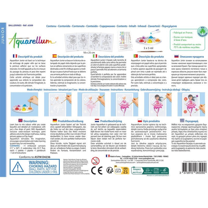 Bricolage  Aquarellum junior Ballerines Sentosphère Mlle et Coco