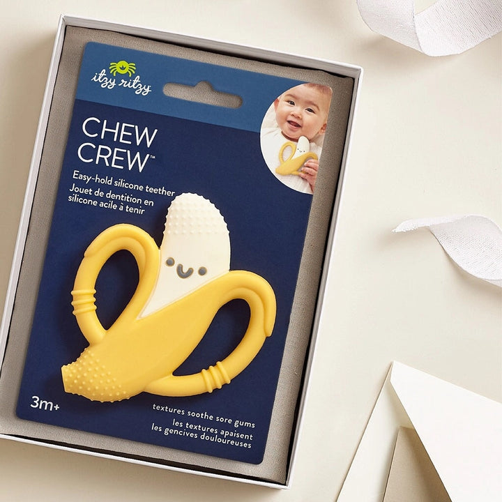 jouet sensoriel gencives douloureuses  banane itzy ritzy enfant
