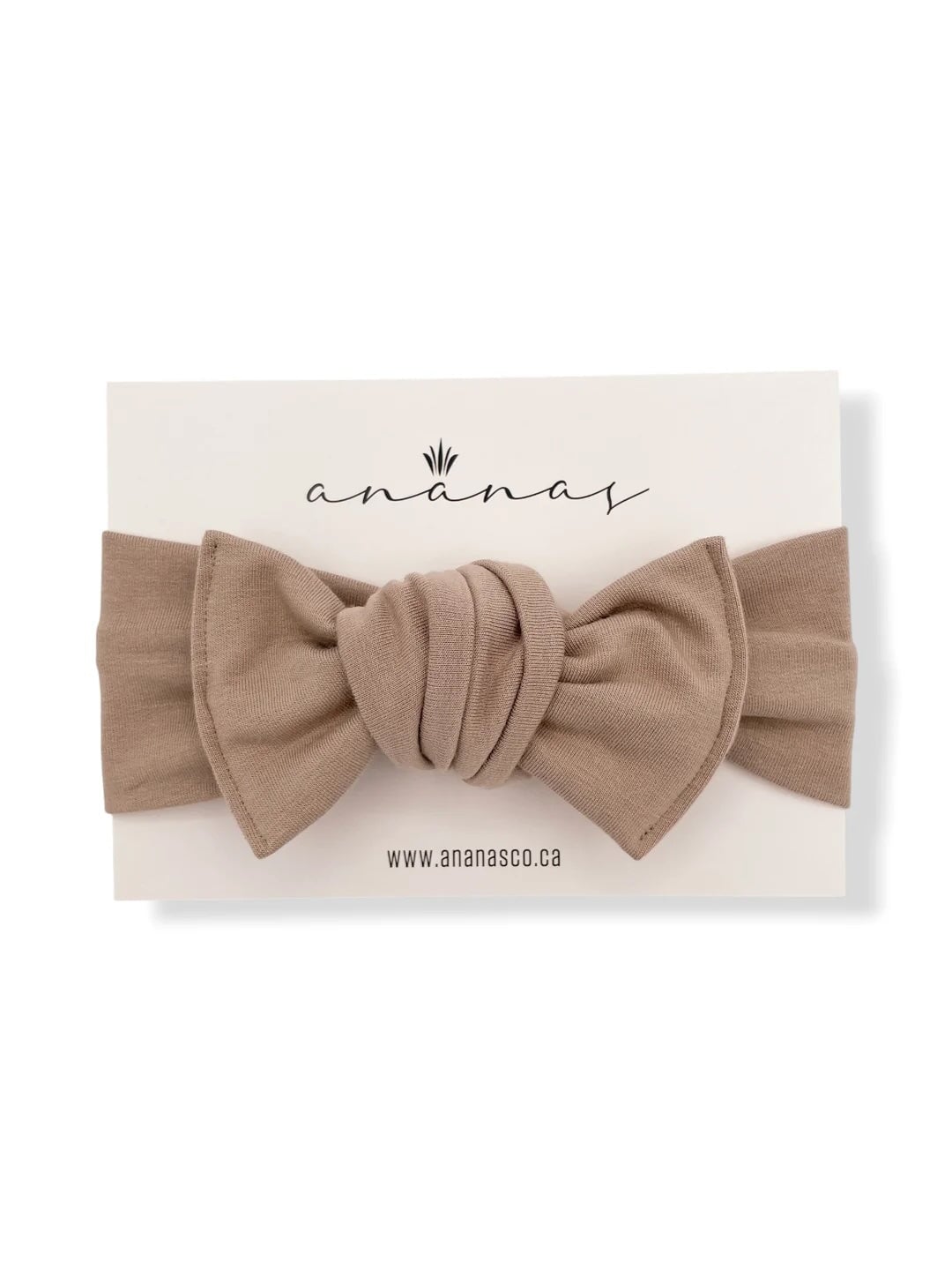 Bandeau boucle à nouer beige Ananas Mlle et Coco 