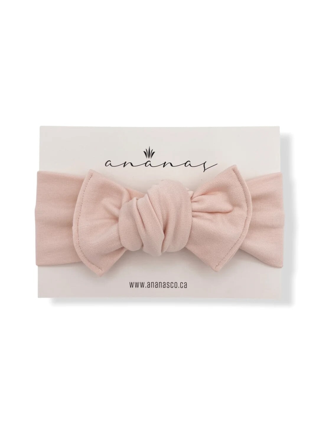 Bandeau boucle à nouer rose perlé Ananas Mlle et Coco