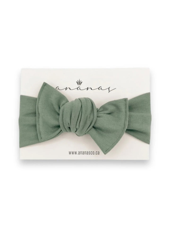 Bandeau boucle vert sauge Ananas Mlle et Coco