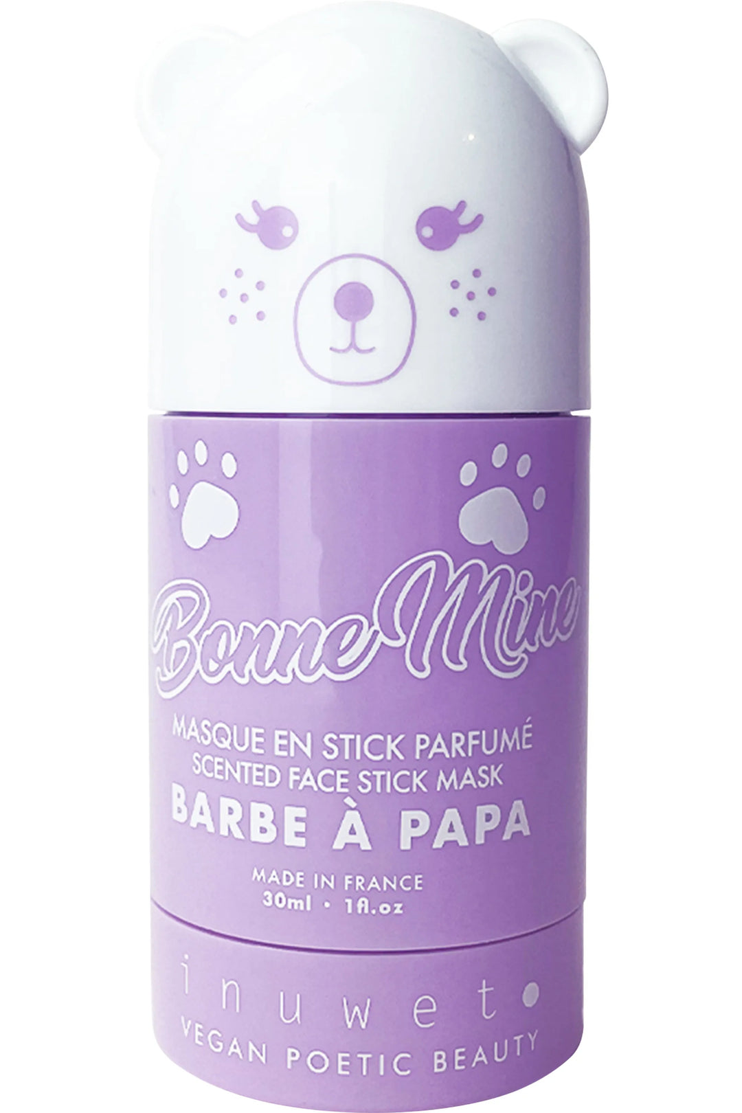masque en bâton inuwet barbe à papa vegan cosmétique enfant