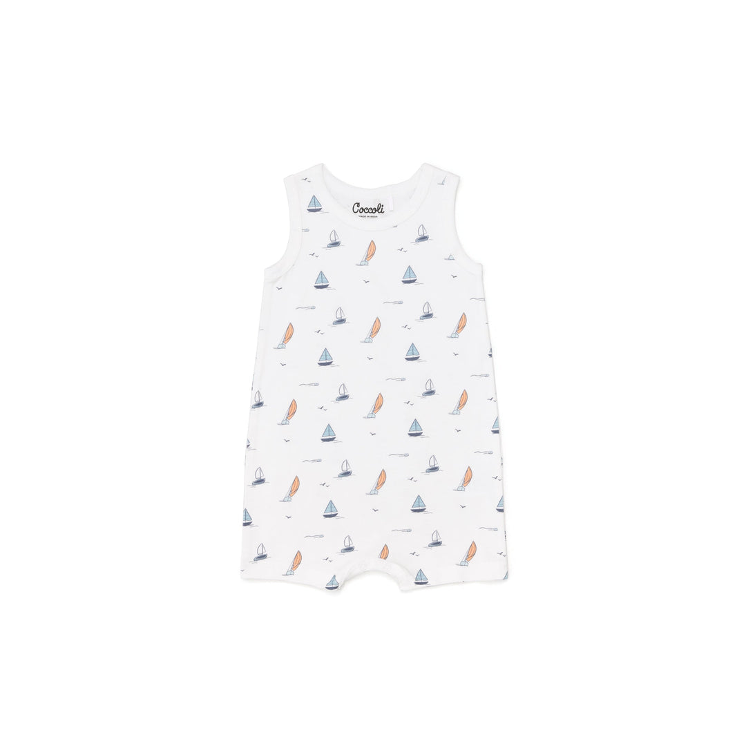 barboteuse blanc bateau Coccoli Mlle et Coco