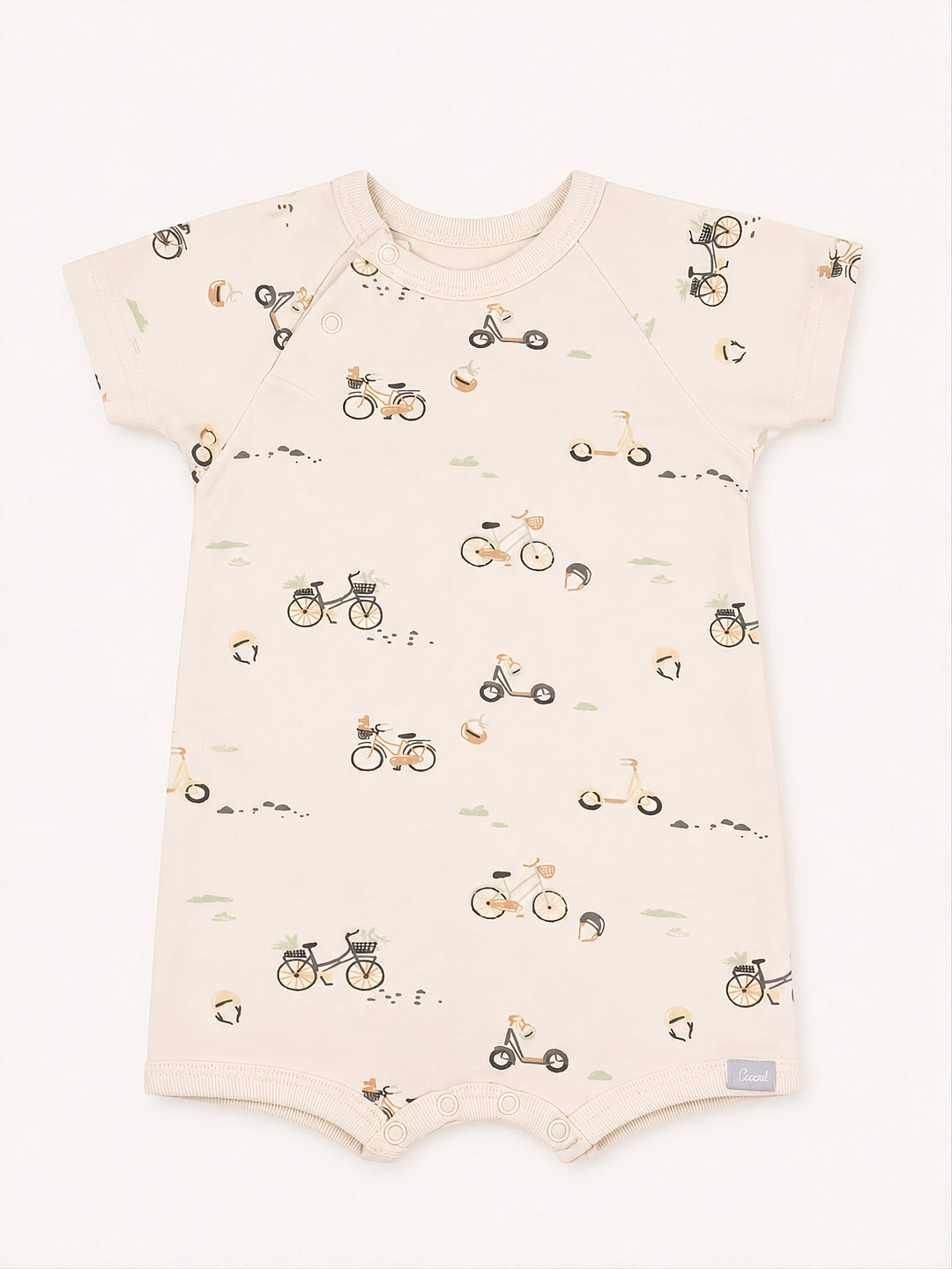 barboteuse beige à vélo Coccoli Mlle et Coco