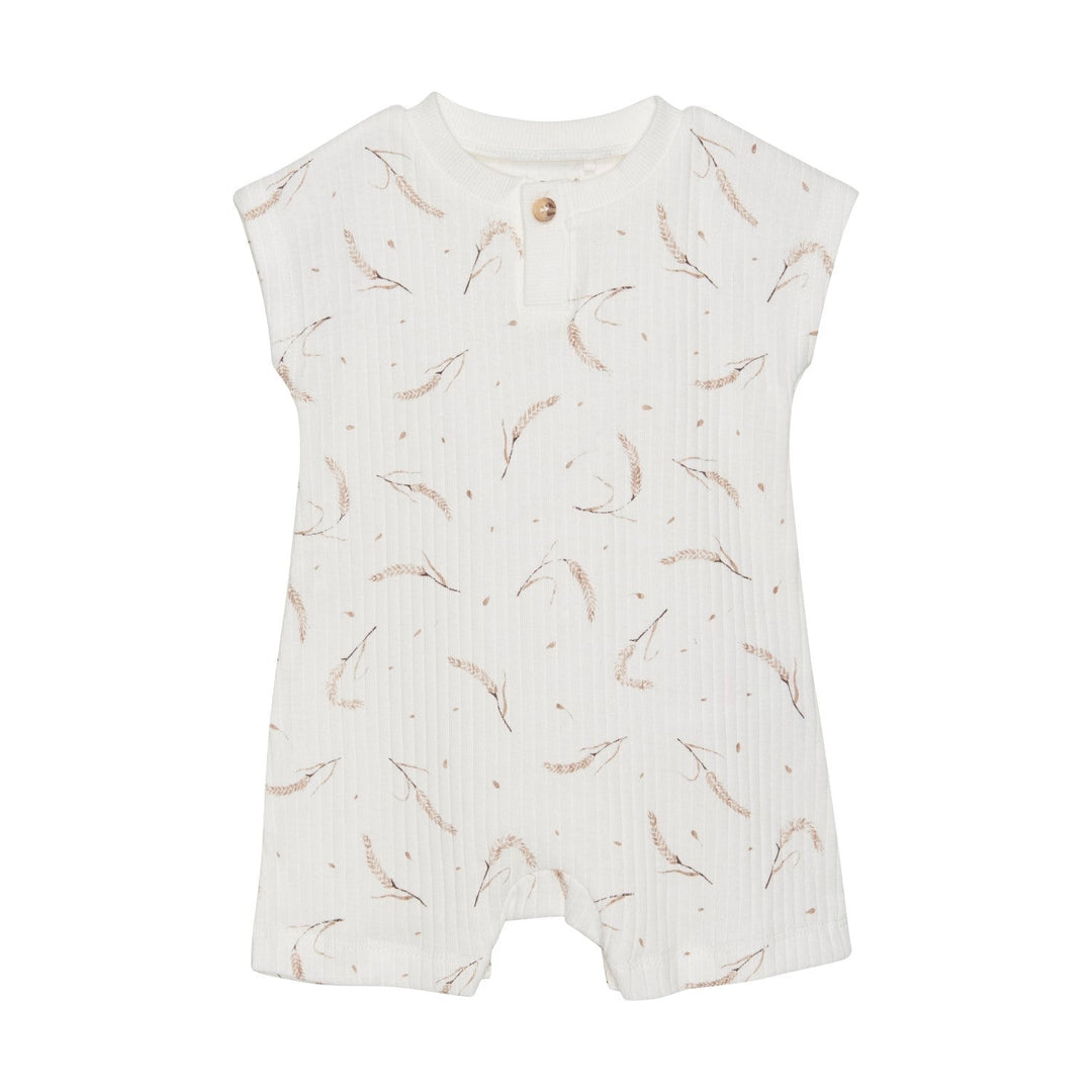 barboteuse fixoni blanc motif blé vêtement bébé enfant
