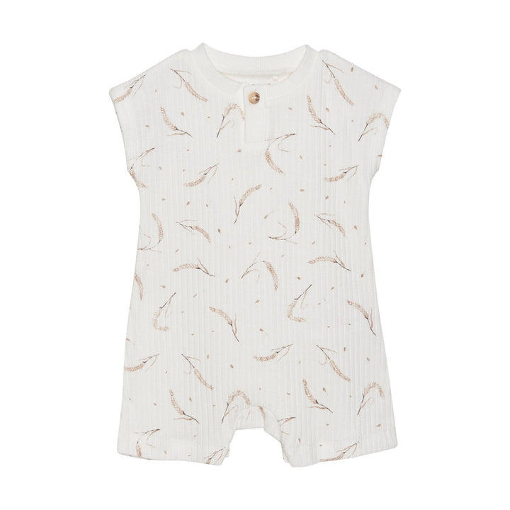 barboteuse fixoni blanc motif blé vêtement bébé enfant