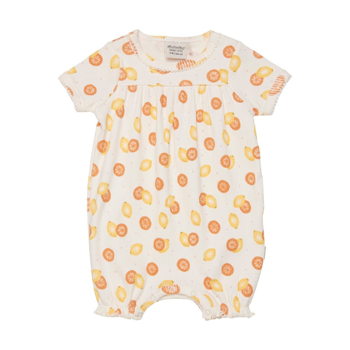 barboteuse citron pamplemousse Minymo Mlle et Coco vêtement bébé