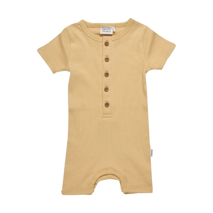 barboteuse manches courtes boutons Dijon vêtement bébé Minymo