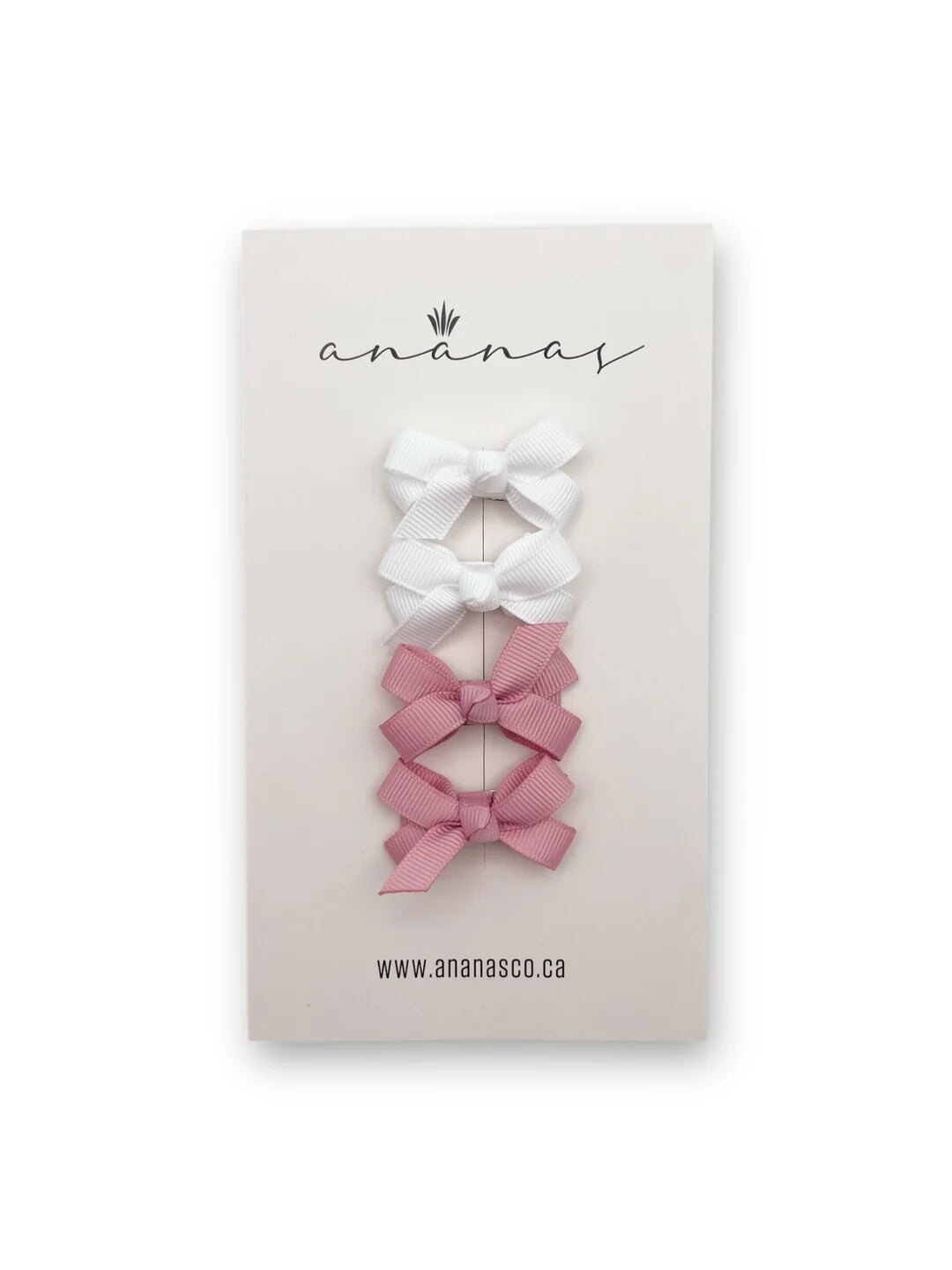 Ensemble de barrette en satin fille bébé Ananas Mlle et Coco