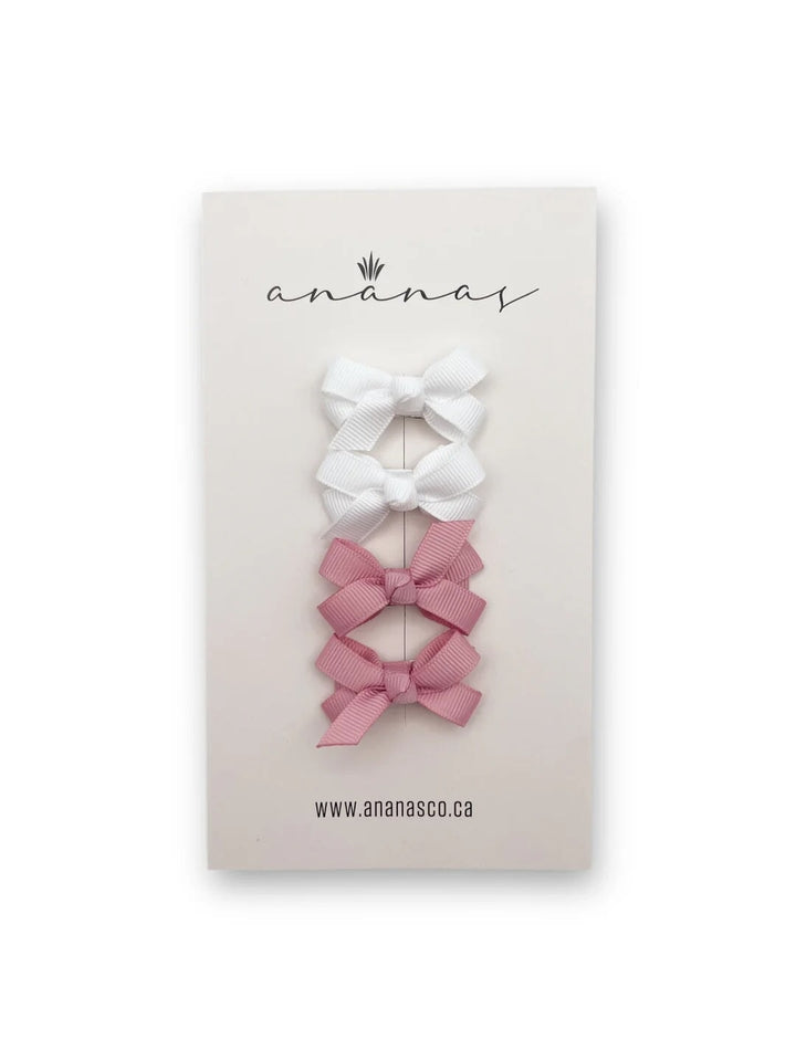 Ensemble de barrette en satin fille bébé Ananas Mlle et Coco