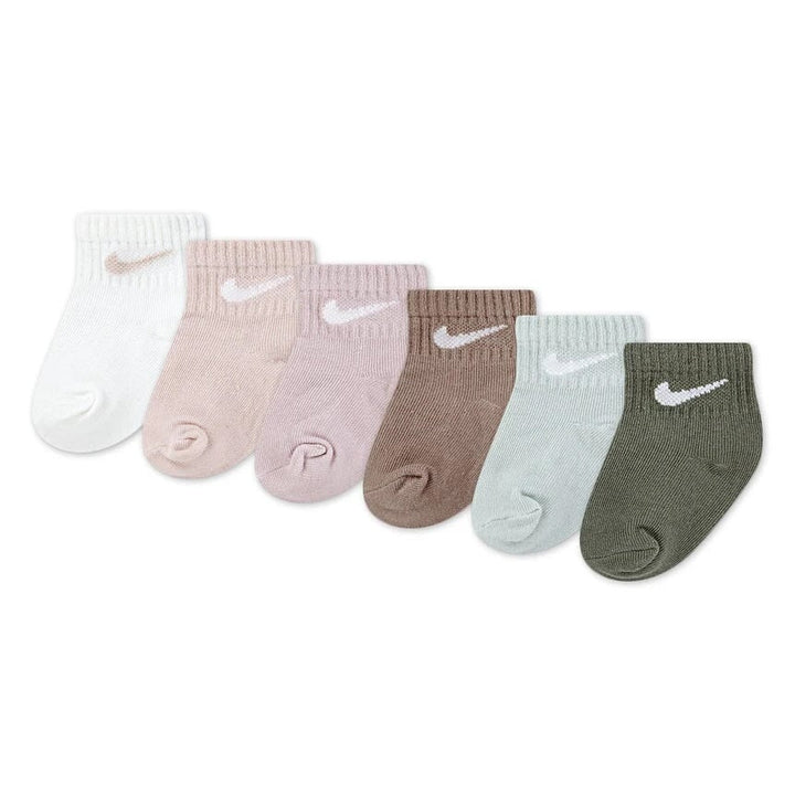 Chaussettes swoosh cheville pack de 6 ivoire Nike Mlle et Coco