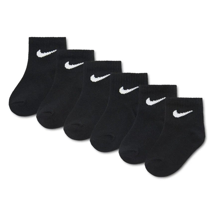 Chaussettes swoosh cheville pack de 6 noir Nike Mlle et Coco