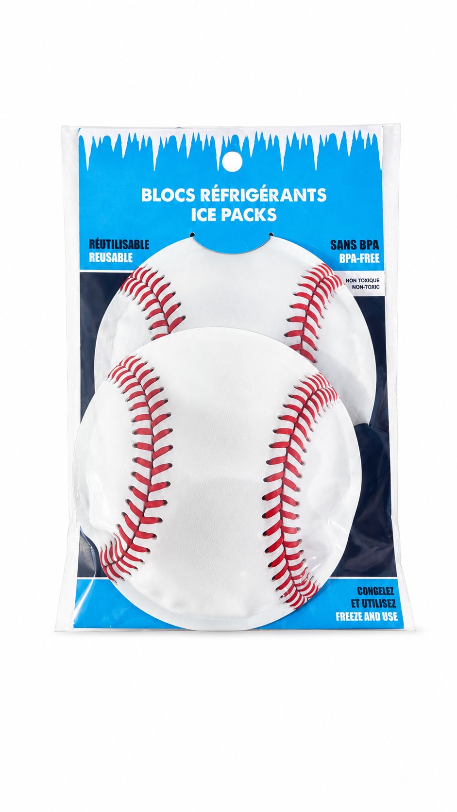 Blocs réfrigérants  Baseball Geocan Mlle et Coco