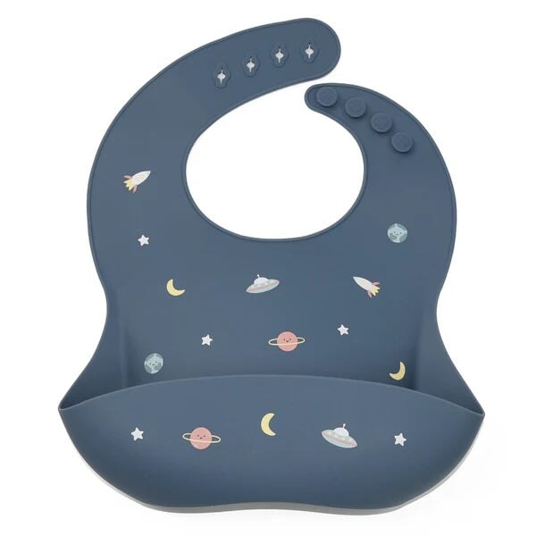 Bavoir de silicone Espace Noüka accessoire Mlle et Coco