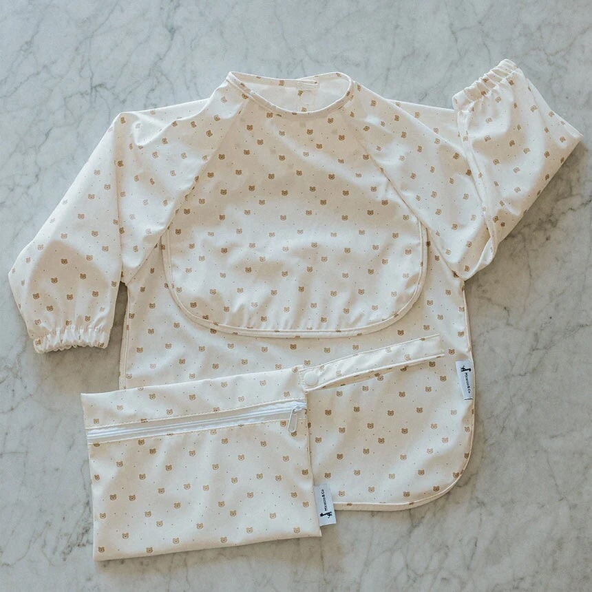 bavettes manches longues ours Micasso accessoire bébé Mlle et Coco