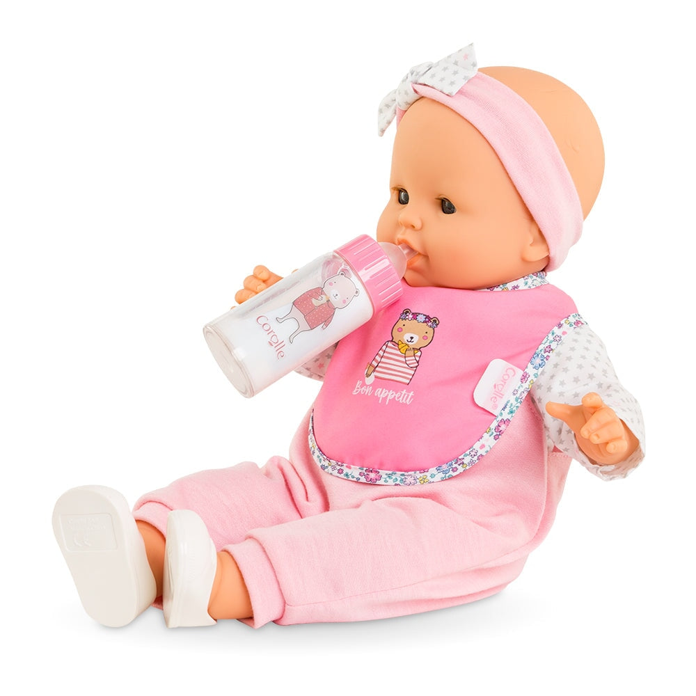 ensemble bavoir biberon magique Corolle jouet poupée Mlle et Coco