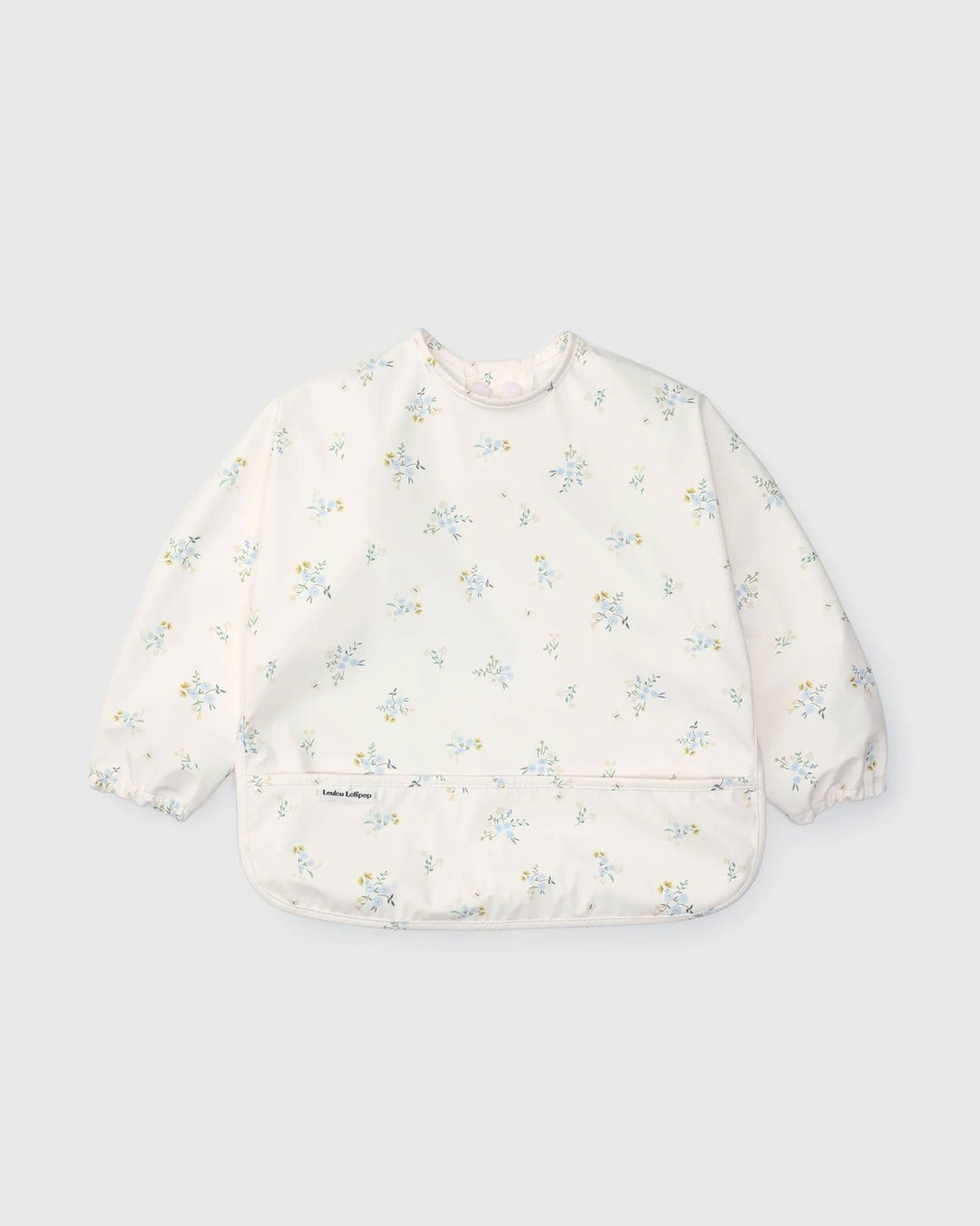 Bavoir à manches longues imperméable petites fleurs Loulou Lollipop Mlle et Coco