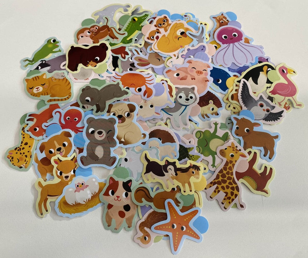 Ma pochette de 100 gommettes Bébés animaux Auzou éditions Mlle et Coco