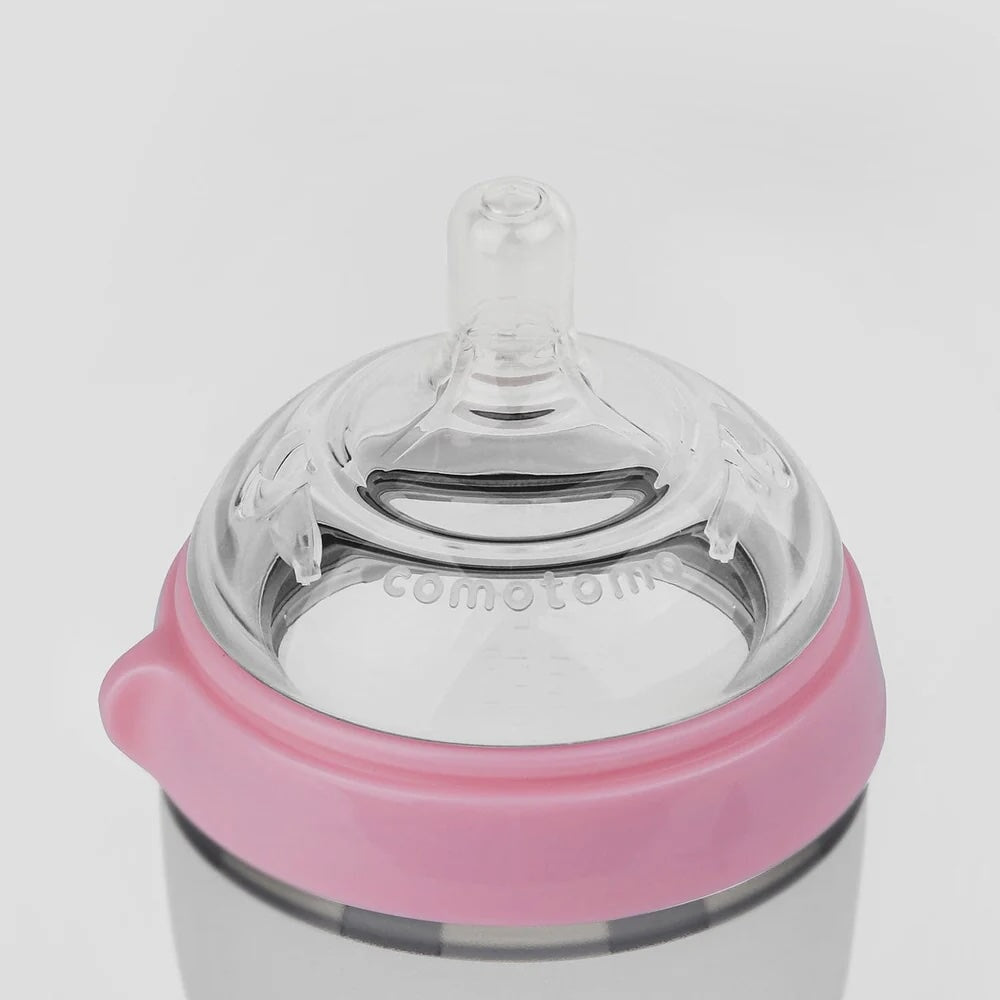 Como tomo biberon bébé rose Mlle et Coco
