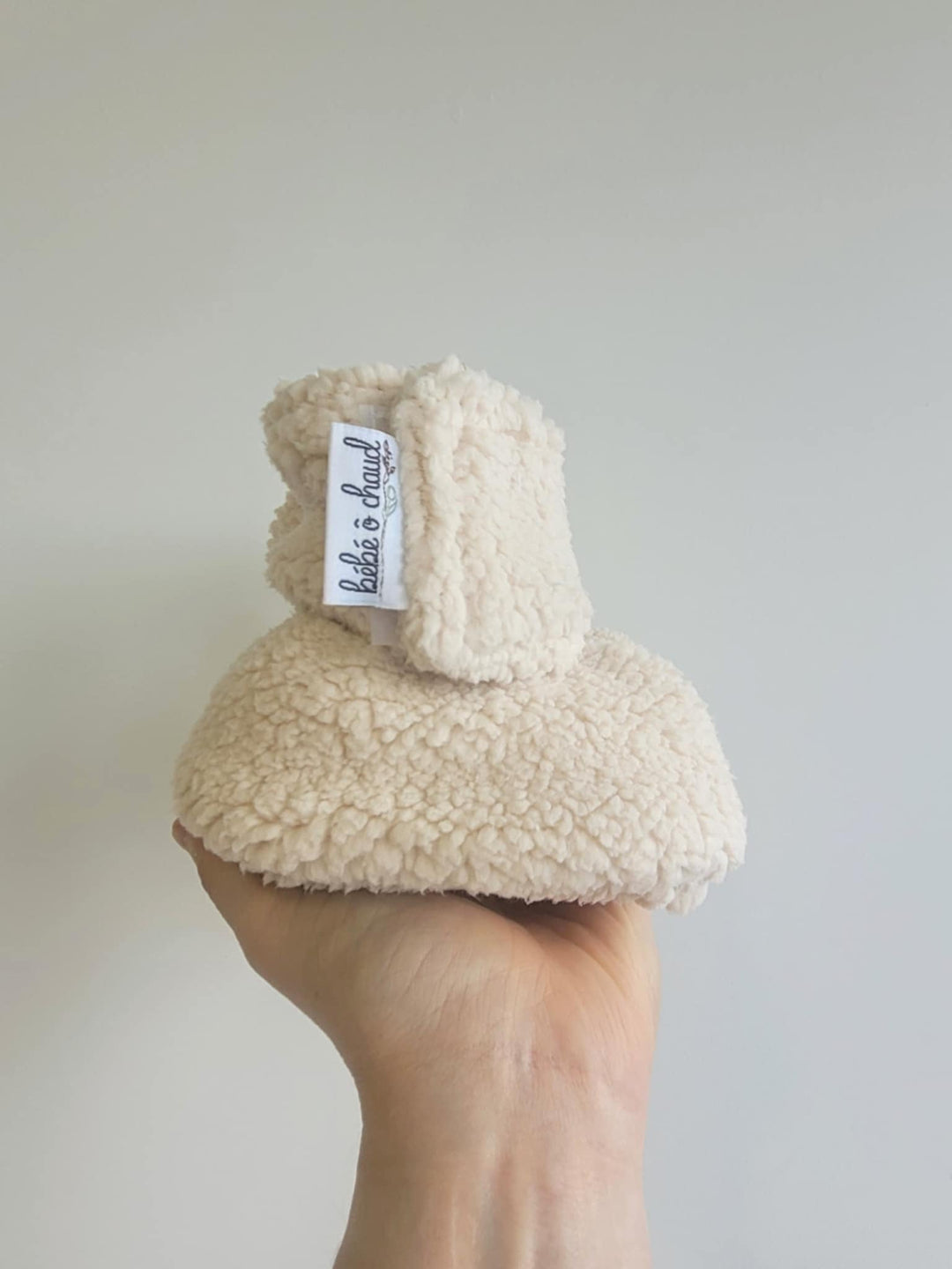 pantoufles sherpa crème Bébé ô chaud Mlle et Coco accessoire
